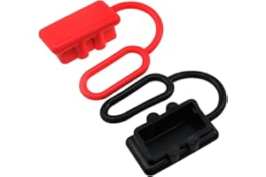 LOVEIYSP Lovelysp-Dust Cover Battery Fast 50A Connector Dust Cover For Anderson 50A DC Power Connectors （Black And Red）-2pcs