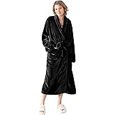 KORBLISS Robes for Women – Premium Plush Fleece Long Bathrobe for Women with Shawl Collar, Soft Warm Womens Robe