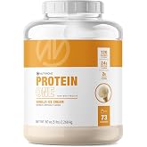 NutraOne ProteinOne Whey Protein Promote Recovery and Build Muscle with a Protein Shake Powder for Men &amp; Women (Vanilla Ice Cream - 5 lbs.)