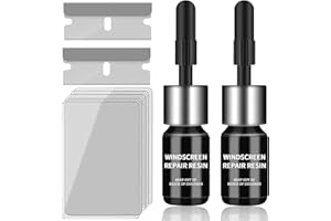 Windshield Crack Repair Kit, Car Window Cracks Gone Glass Repair Fluid, 2 Bottles Nano Glass Crack Repair Liquid Quick Windsh