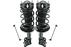 TRQ Front Suspension Kit Complete Strut & Coil Spring Assembly Sway Bar Stabilizer Link Compatible with 2009-2015 Honda Pilot