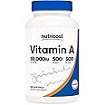 Nutricost Vitamin A 10,000 IU, 500 Softgel Capsules