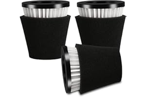 VideoPUP 3PCS Replacement Handheld Vacuum Filter with Sponge Compatible with Dirt Devil Scorpion Handheld Vacuum Cleaner SD20