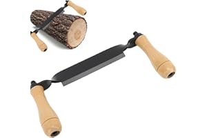 10 in Draw Knife, Felled Draw Shave Tool, Efficient Comfortable Grip Tree Bark Peeler Tool for Woodworking, Bark Removal Tool