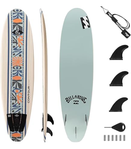 Amazon.com : nanazero Wood Skin Surfboard Mid Length MID01 6'4