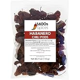 4oz Dried Habanero Peppers | Extra Hot Chile Peppers for Sauces, Salsas, Marinades &amp; Spicy Recipes