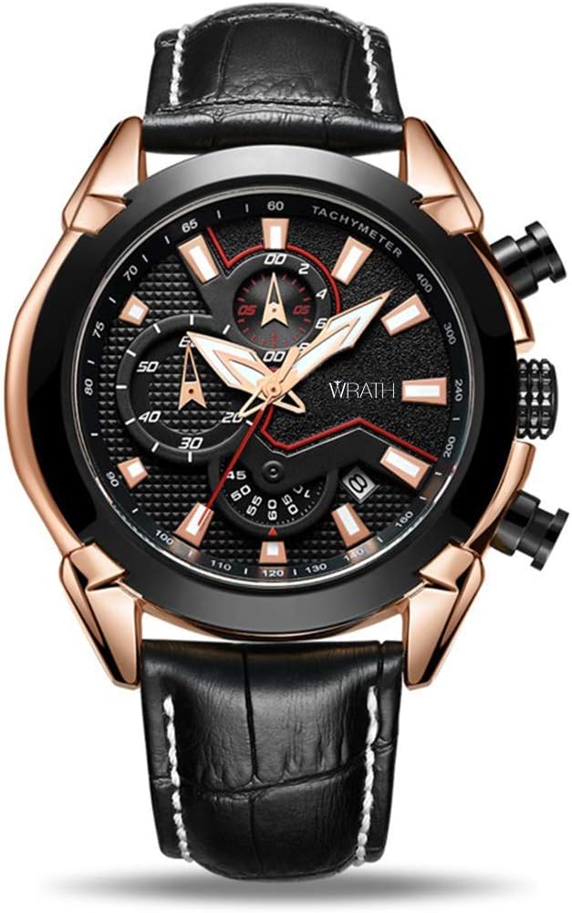 Wrath Chronograph Black Dial Men's Watch