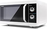 Sharp YC-MS31U-W 23L 900W Microwave 5 Power Levels Defrost Mechanical view 3