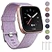 EZCO Compatible Fitbit Versa Bands, Woven Fabric Breathable Watch Strap Quick Release Replacement Wristband Accessories Compatible Fitbit Versa Smart Watch Women Man
