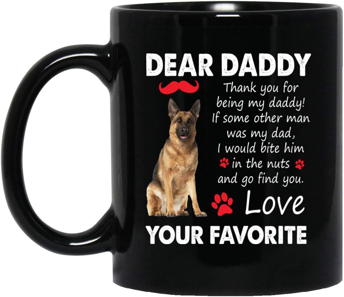 german shepherd dad mug