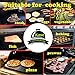 Kase Best Accessory BBQ Grill Mat & Baking Mats-100% Nonstick Reusable (Set of 5) 15.75 x 13 Inch - FDA-Approved - Works on Gas, Charcoal, Electric Grill