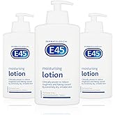 E45 Moisturiser Dermatological Lotion 500Ml With Pump (Pack Of 3) 500 Milliliters
