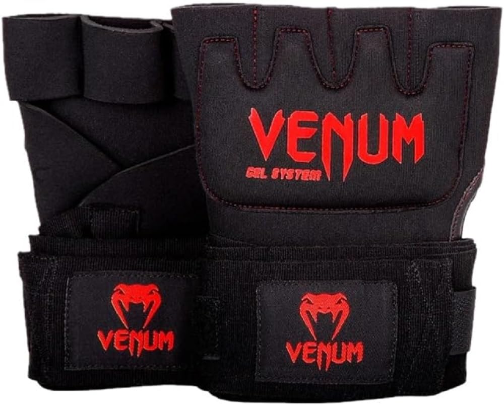 Venum, Kontact Gel Quick Wraps, Men's, L, Black/Red