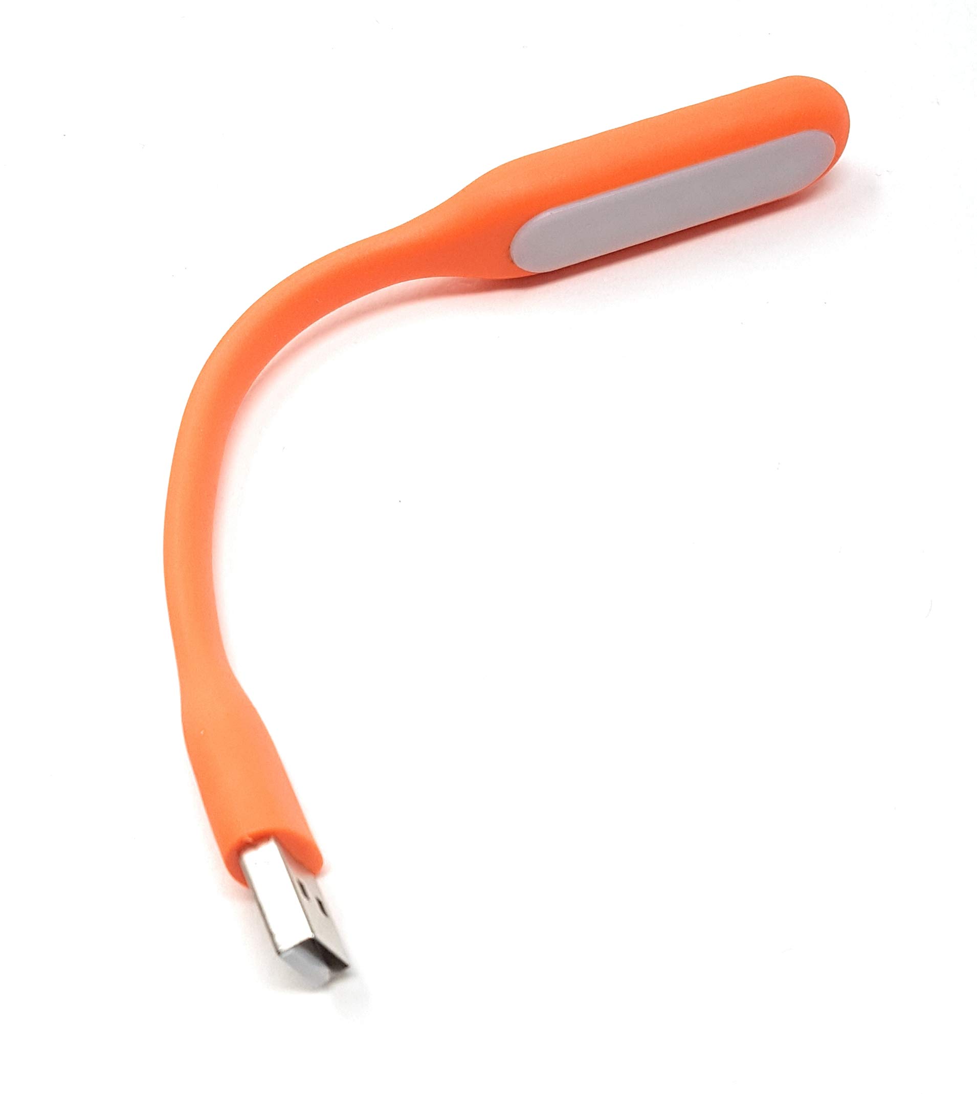 Maincore Orange USB Powered LED Light/Bright & Flexible for Car, PC, Desktop, Power Bank, Notebook, Laptop Reading Lamp (Can be Powered from Any USB Port)