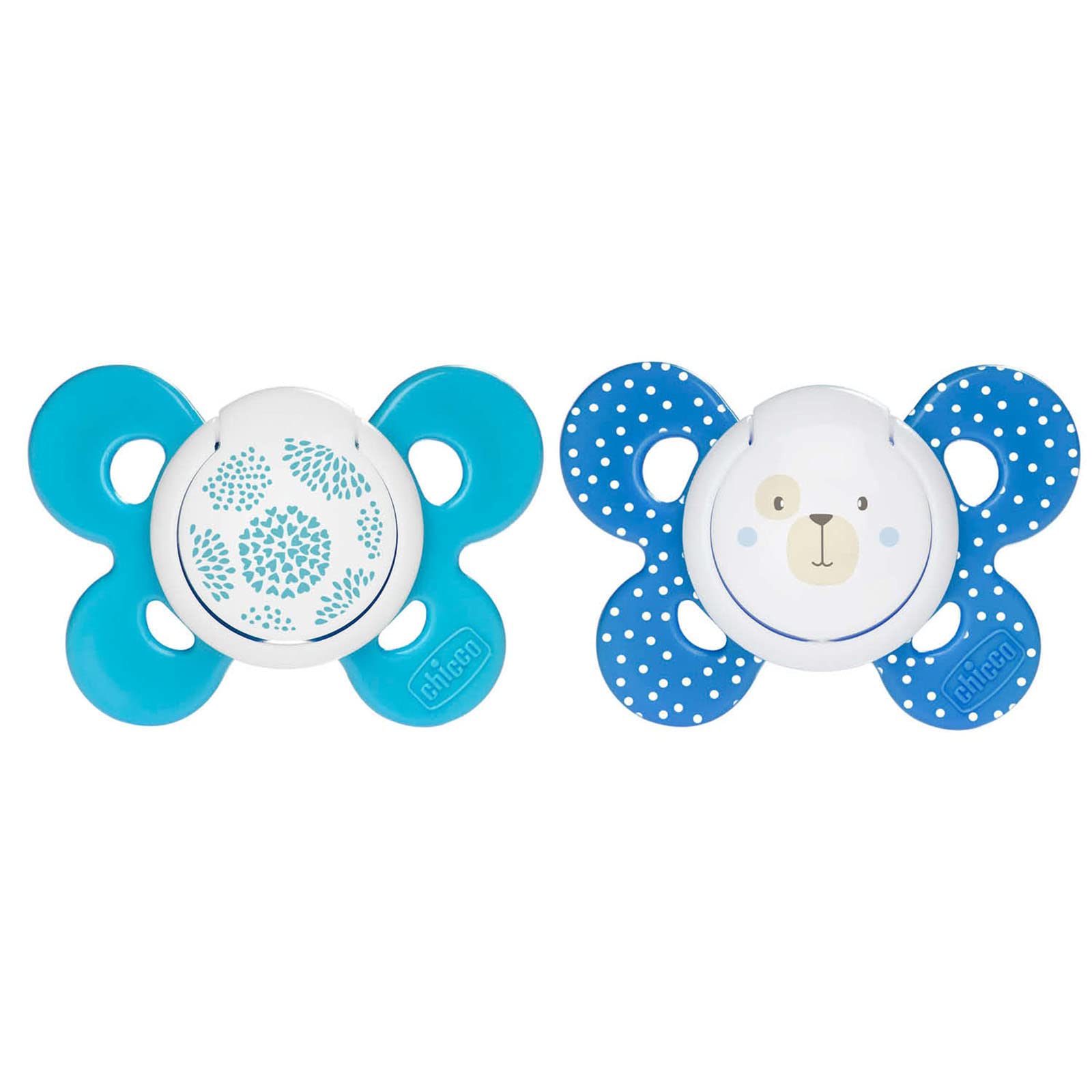 Chicco 00074933210000 Physio Comfort Baby Silicone Soother 6-16 Months, Pack of 2, Assorted Colours