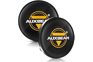 Auxbeam C4 Series 4 Inch Round Offroad Light Pod Covers Black Protective Lens Shade Circle LED Pods Lid Off Road Light Bar Ca