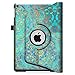 Fintie Rotating Case for iPad Mini 3/2 / 1-360 Degree Rotating Smart Stand Protective Cover with Auto Sleep/Wake for iPad Mini 1 / iPad Mini 2 / iPad Mini 3, Shades of Blue