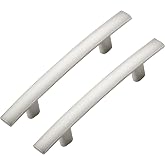 30 Pack Brushed Nickel Cabinet Handles, 3" Hole Center Curved Pulls | Arch Pull Shape, Smooth Grip, Kitchen Cabinet Restyle, For Cupboards, Dressers, Drawers, Wardrobes, Modern Hardware