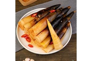 WA SAI LUO Hand peeled bamboo shoots 230g/pack，Pickled pepper Crispy Bamboo shoots,spicy chinese snack,fresh mountain pepper bamboo shoots,pickled vegetables,spicy strips (The old soup is not spicy,2 pack)