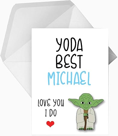 Personalizzato Yoda Star Wars Best Father Spoof Festa Del Papa Divertente Spoof Birthday Biglietto D Auguri Qualsiasi Testo Per Tutte Le Occasioni O Eventi Compleanno Natale Matrimonio Anniversario Fidanzamento Father S Day Mother S Day