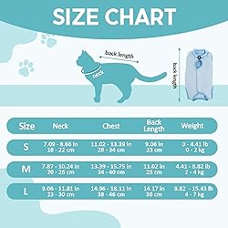 Avont Cat Recovery Suit - Kitten Onesie for Cats