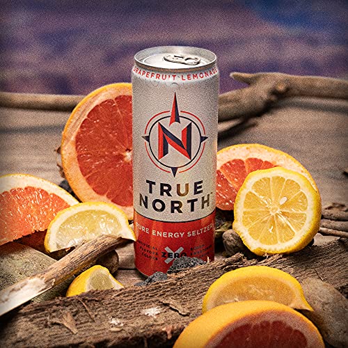 True North Pure Energy Seltzer, Grapefruit Lemonade, 12 Fl Oz (Pack of