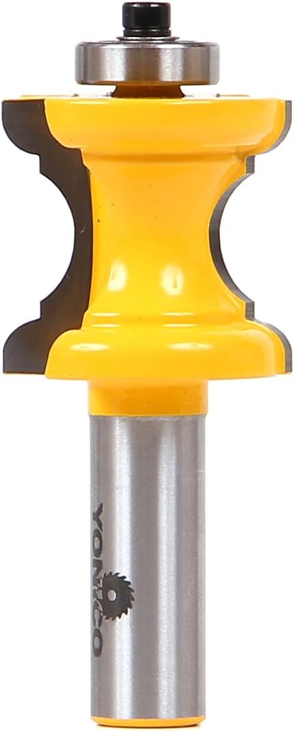 Yonico 13101 - Furniture Trim & Molding Router Bit, Bullnose & Cove - Cutting Height: 1-3/16" - 1/2" Shank