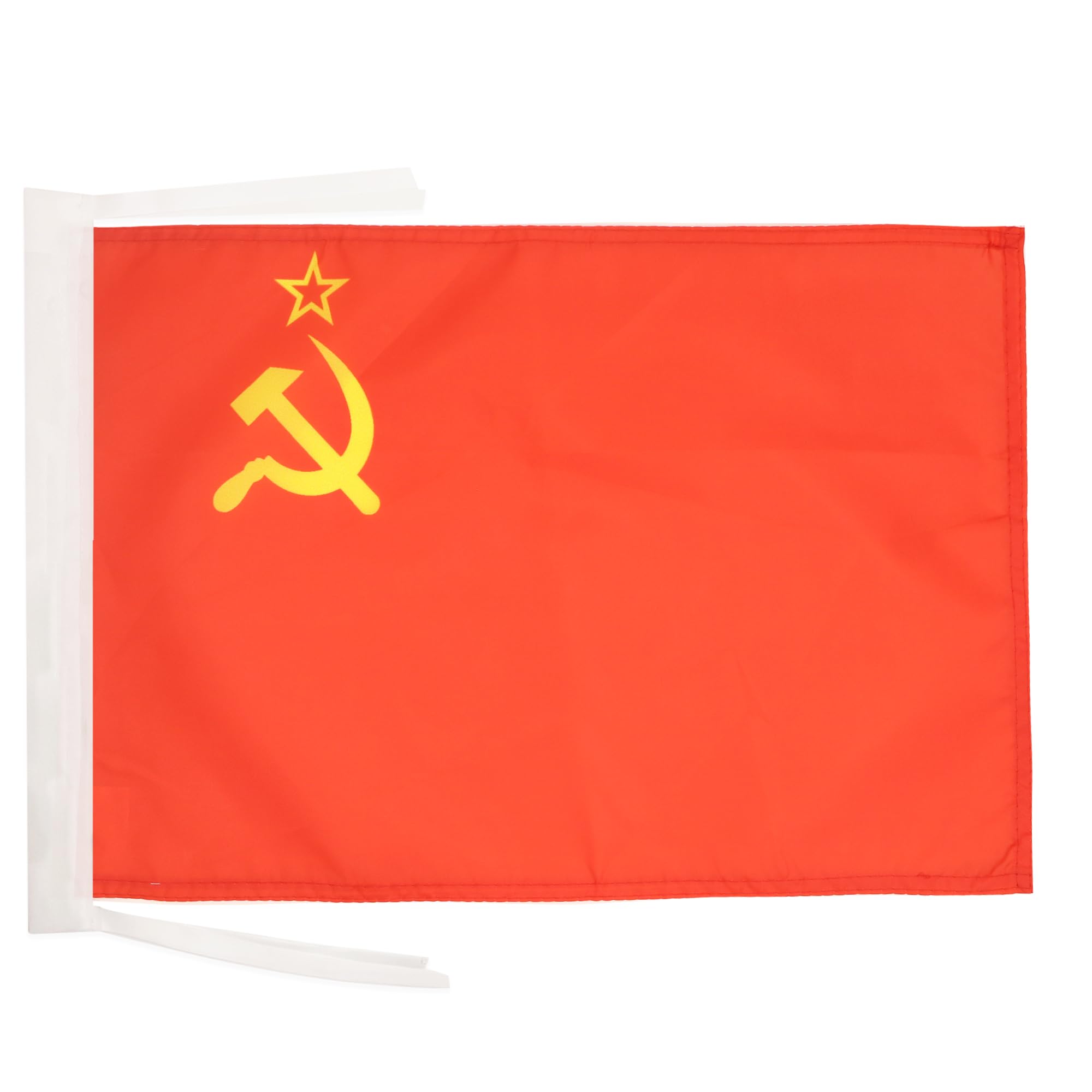 AZ FLAG - USSR Flag - 18'' x 12'' - 100% Polyester Red communist Small Banner with Two Cords - Fade Resistant - Vivid Colors - 18x12 in - 45x30 Cm โ image 1