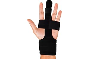 ARMSTRONG AMERICA Trigger Finger Splint Middle Finger Brace | Middle Finger Splint For Broken or Fractured Middle Finger, Arthritis, Tendonitis, Tenosyvitis | Mallet Trigger Finger Straightener Immobilizer | S/M