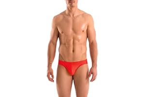 Gary Majdell Sport Mens Solid Red Contour Pouch Bikini Swimsuit Size Large
