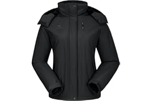 CAMELSPORTS Women's Waterproof Snow Ski Jakcet Fleece Warm Winter Coat Hooded Windproof Insulated Snowboarding Jacket