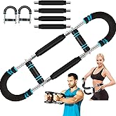 Twister Arm Trainer,Chest Workout Equipment Adjustable Resistance (40–110 lbs) with 4 Heavy-Duty Springs, Chest Exerciser for Men Upper Body Strength Training Bar for Arms, Home Gym Fitness Equipment