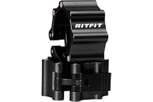 RitFit 2-Inch Magnetic Barbell Collars Locking Clamps - Heavy Duty Aluminum Alloy, Quick Release with Non-Slip TPR Pads for Olympic Weightlifting Powerlifting Training (Pair)