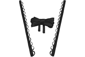 GeryVtee Satin Corset Kit Adjustable Back Corset for Wedding Dress with Loops and Replacement Zipper, Lace Up for Prom Dress 