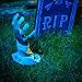 2 in 1 Spooky Halloween Graveyard Decorations Tombstone with Zombie Hands & Arms