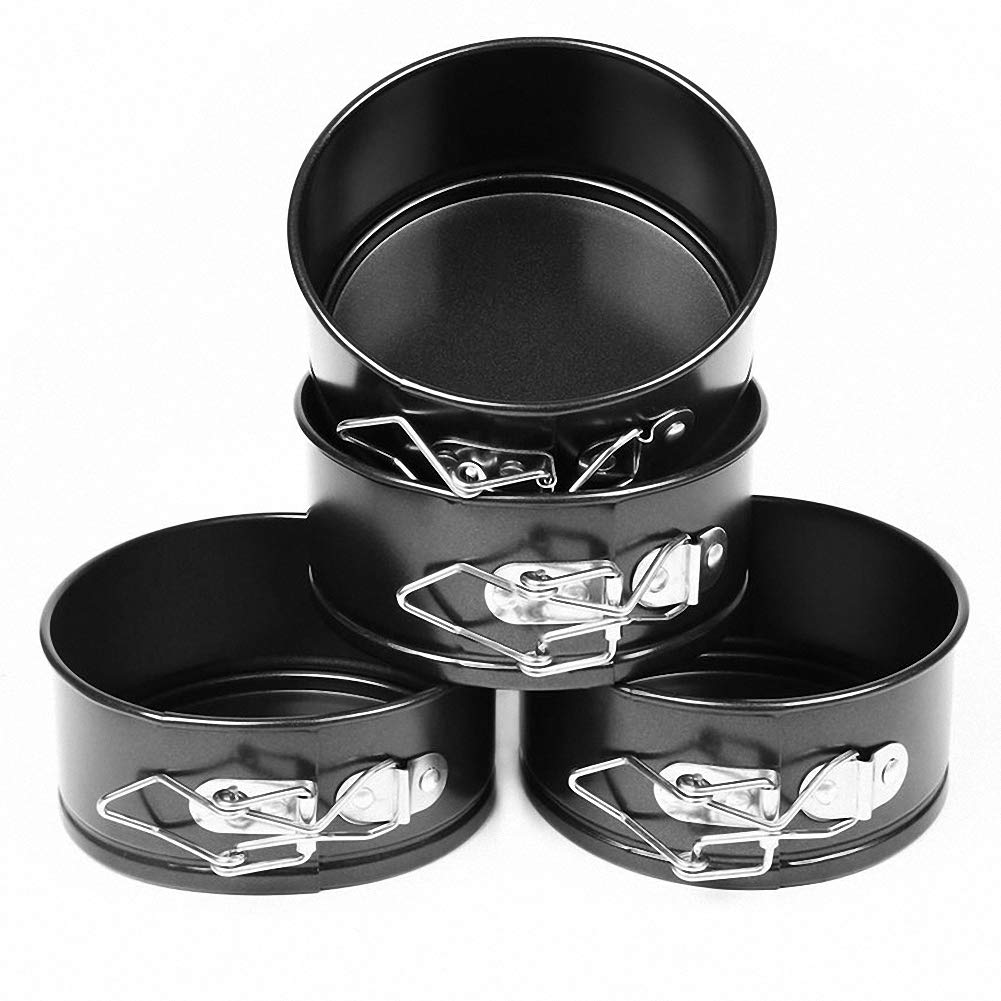 4Inch Mini Springform Pans, Set Of 4 Carbon Steel Baking Pan / Non