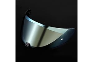 FCKBLSL i70 i10 HJ-31 Motorcycle Helmet Visor Uv Protection Helmet Shield (Green Gold)