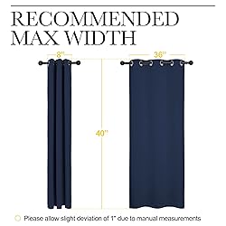 NICETOWN Blackout Draperies Curtains, All Season