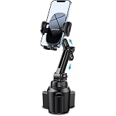 Miracase [Upgraded Version] Cup Phone Holder for Car, Universal Adjustable Long Neck Car Phone Mount Cradle Friendly Compatible with iPhone Samsung Google and All 4.0-7.0 inches Smartphones