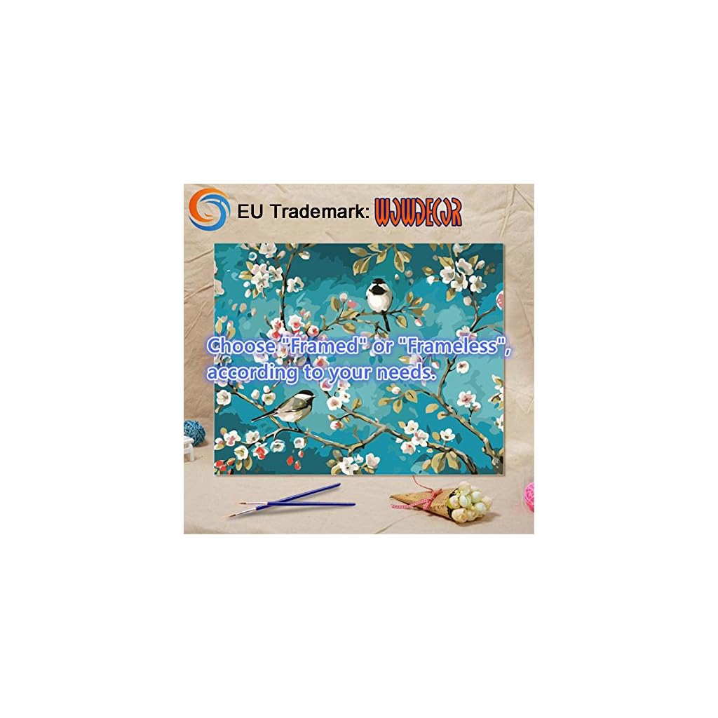 WOWDECOR DIY Malen nach Zahlen für Erwachsene Kinder