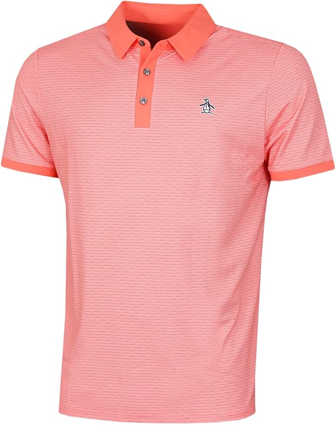 ORIGINAL PENGUIN Mens 2021 Fine Line Boat Print Stretch Golf Polo Shirt : Amazon.co.uk: Clothing