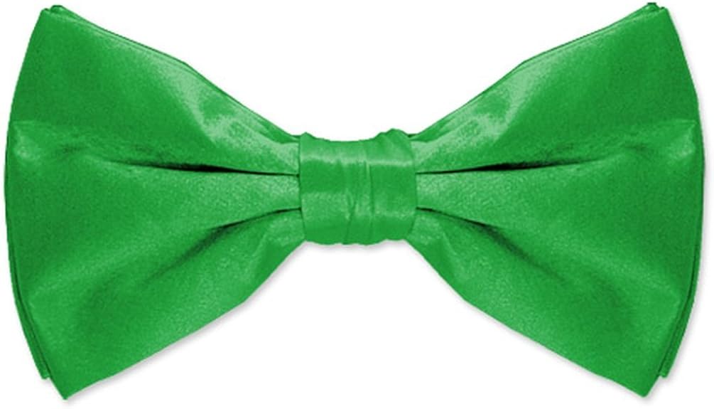 Green Silk Bow Tie Classic Green Pretied Bow Tie at Amazon Men’s