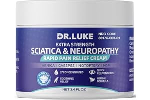DR. LUKE Neuropathy Nerve Relief Cream Nerve Pain Relief Cream, Pain Relief Cream for Sciatica, Joits, Knees, Backache and Muscles