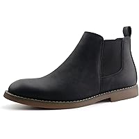JABASIC Men's Chelsea Boots Slip on Ankle Boots Casual Chukka Dress Boots