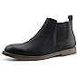 JABASIC Men's Chelsea Boots Slip on Ankle Boots Casual Chukka Dress Boots