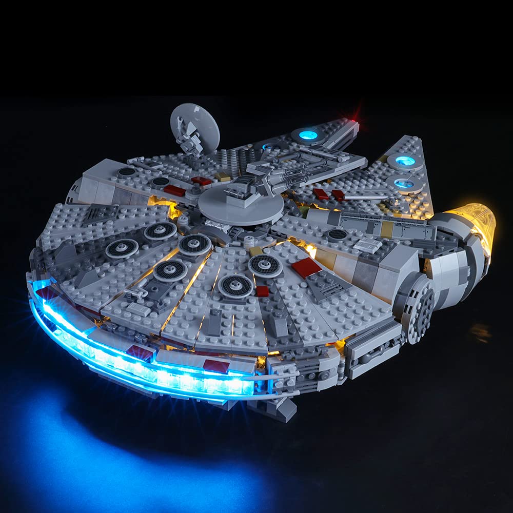 GEAMENT Light Kit Compatible with LEGO Star Wars Millennium Falcon 2019 - for 75257 Starship Model (Building Set Not Included)
