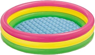 Intex Babypool Sunset Glow, 3-Ring, Mehrfarbig, Ø 147 x 33 cm