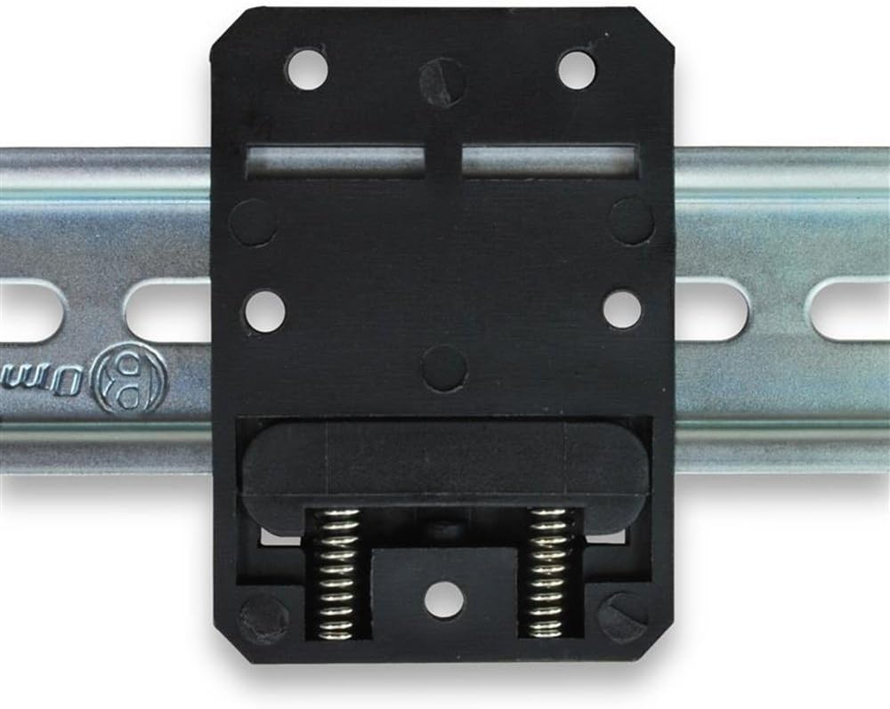 2 Pack of DIN Rail mounting Plate Brackets for Standard 35mm DIN Rail and Work with Rail Depths of 7.5mm or Greater