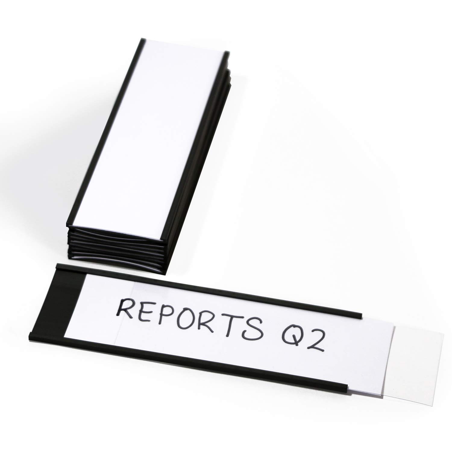 SmartSign Magnetic 'C' Channel Label Holders | 2" x 6", Pack of 10