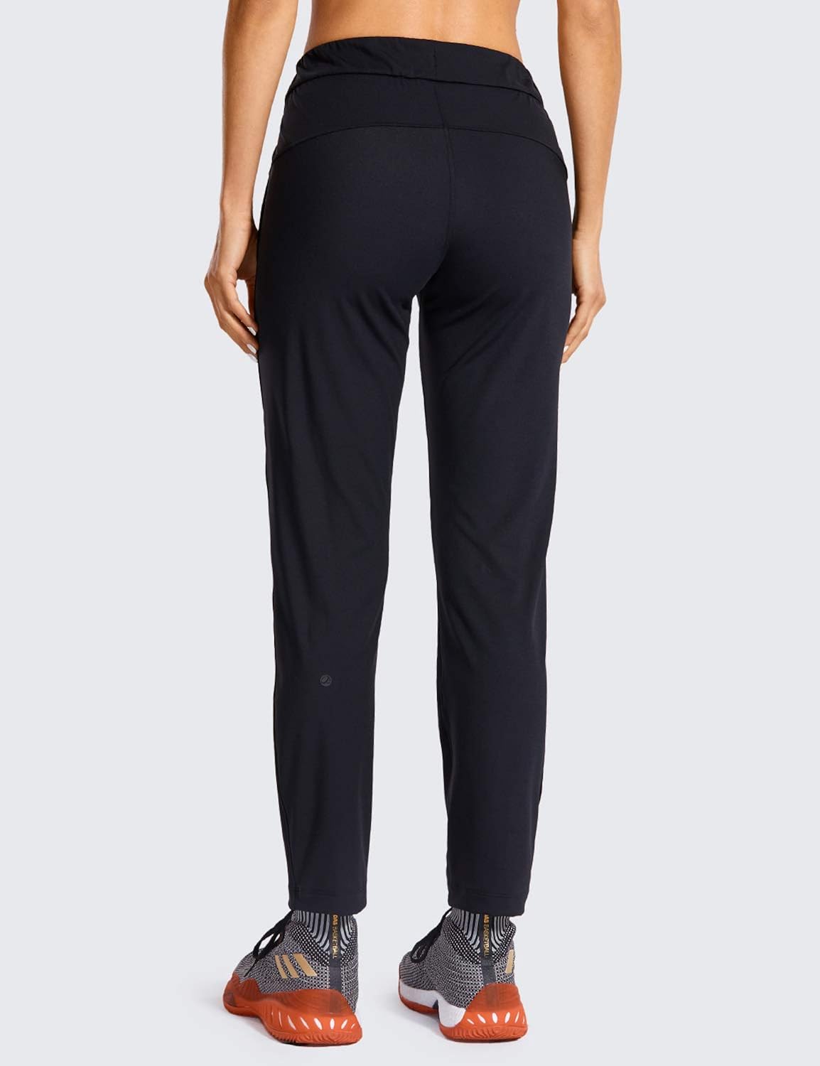 CRZ YOGA Women's Stretch Lounge Sweatpants Travel Ankle Drawstring 7/8 Athletic Track Yoga Dress Pants at  Women’s Clothing store